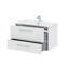 Basic 85 cm Wide Wall-Mounted Single Washbasin