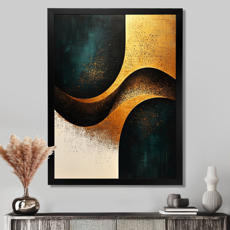 Pierre - Abstract Canvas Wall Art, Noir, H 20 po x l 12 po, Reproduction encadrée d'une seule photo