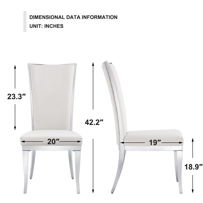 Khameron Metal Side Chair in White