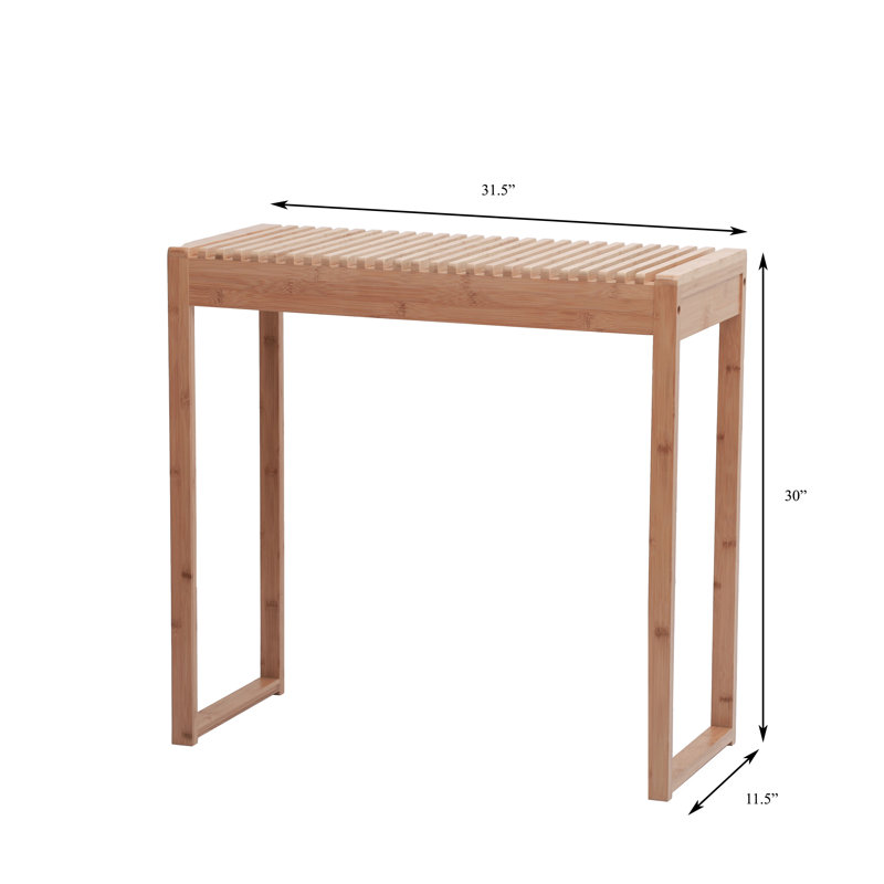 Azzitta 31.5'' Solid Wood Console Table