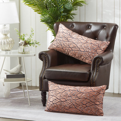 Floral Rectangular Lumbar Cushion Cover