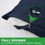 Protège-oreiller imperméable GOGREEN avec fermeture à glissière de taille standard, rayonne de refroidissement en bambou, housse de coussin, housse de protection contre les acariens et les allergènes (2 paquets, blanc)-116731199