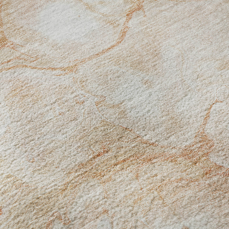 Premium Machine Washable Prisco Coral Rug, Rectangle 9' x 12'