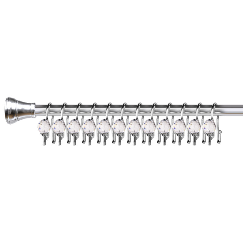 Crochets de rideau de douche HK18xx, Blanc