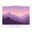 Lilac Sunset Mountains Wallpaper Mural, Peel and Stick Kids Room Wall Mural, Layered Silhouette Landscape Nursery Wallpaper-816019157