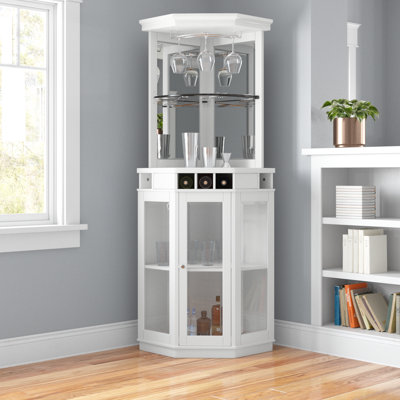 Haakenson 73" Height Corner Bar with Wine Storage