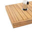 Base de parasol en béton et en bois - poids de 40 lb robuste 18,09 po x lb