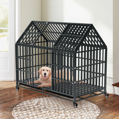 Cage pour chien robuste 52 po avec toit