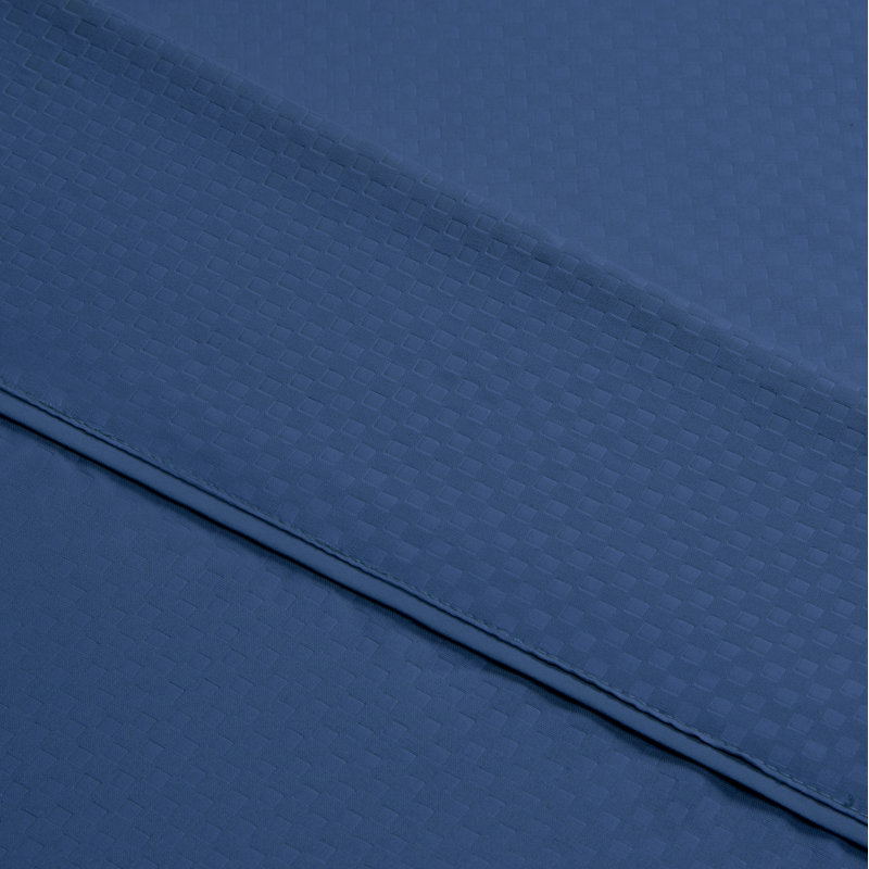 Ensemble de draps 4 pièces, Bleu marine, Ensemble de draps pour très grand lit + 1 drap-ho