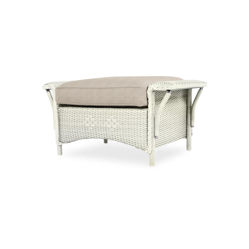 Nantucket Outdoor Ottoman, Beach Natural, Mink