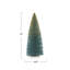 Sisal Bottle Brush Tree With Gold Glitter And Wood Base