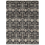 Hand Woven Wool Ikat Area Rug