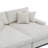 Oversized Upholstered Offwhite Chenille Sleeper Sofa Bed Lounge sofa with Armrests & Throw Pillows-69943608