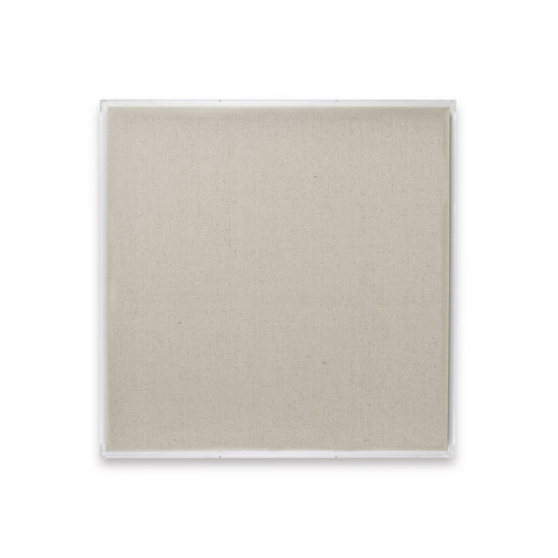 Cadre acrylique en acrylique transparent beige, 36 po x 36 po