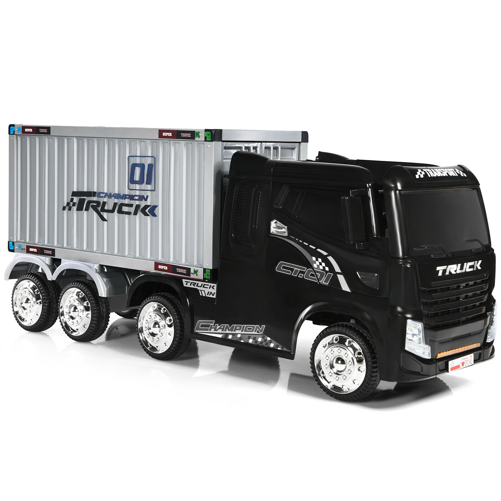 12V Camion Articulé 4 Moteurs et Remorque – Camion Electrique Pour Enfants