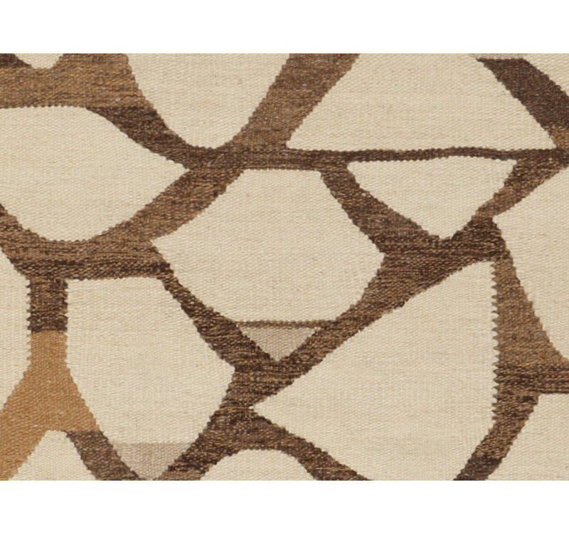 Abstract Area Rug in Beige/Brown