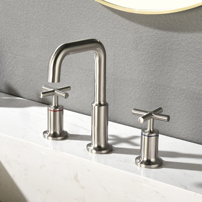 2-handle Bathroom Faucet, Brushed Nickel