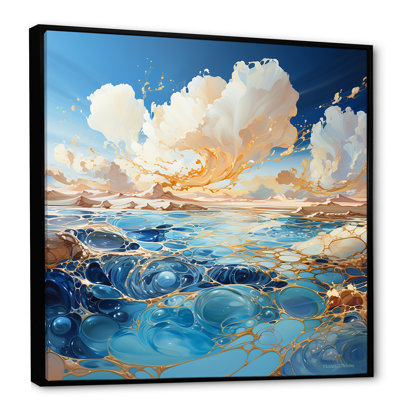 «Clouds Charm liquid Art I», impression d'art mural nuages