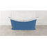 Marlborough Painted 74-7/8" x 34-1/4" Freestanding Soaking Bathtub in Volcanic Limestone™ with Overflow Hole