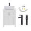 Meuble-lavabo autoportant simple de 24 po avec plateau en bois manufacturé Kreutzer-394485095