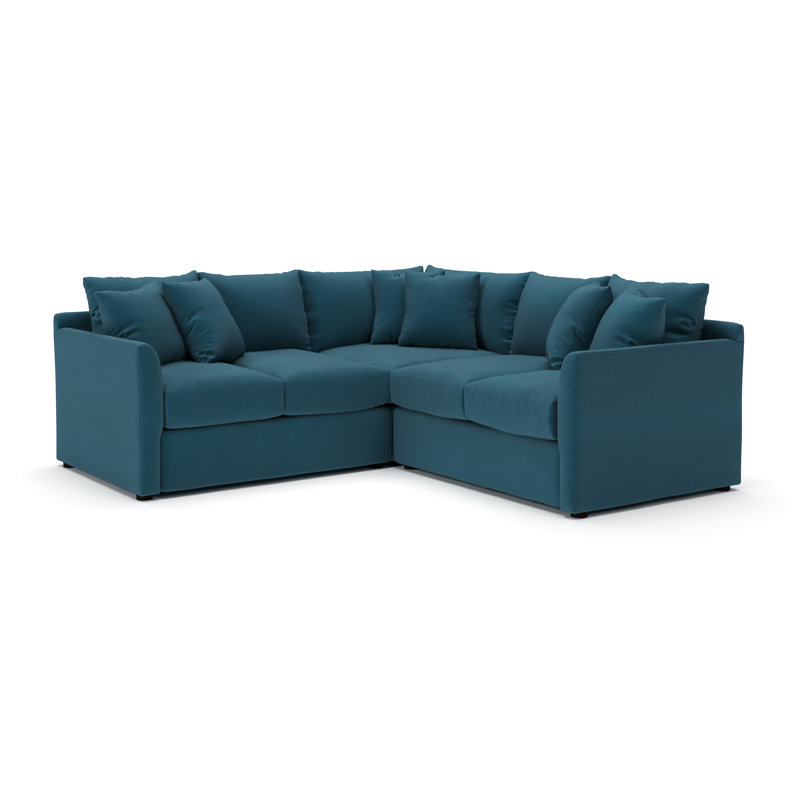 Cecelia Upholstered L-Sectional, Right Hand Facing, Bayou Midnight Canvas