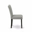 Ensemble de coin repas 3 pièces pour petits espaces comprenant une table de salle à manger ronde avec Dropleaf et 2 chaises rembourrées en tissu Shitake, 42 po x 42 po, noir-194567319-194567321-242546789