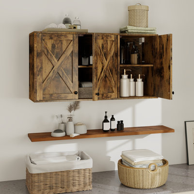 Armoire de rangement murale 19 po avec tablettes H