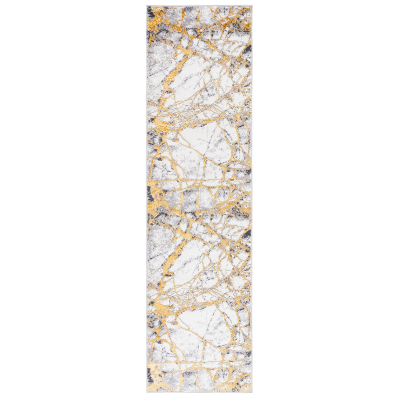 Tapis abstrait Longver Performance Performance, Tapis de couloir 2 pi 2 po x 8 pi
