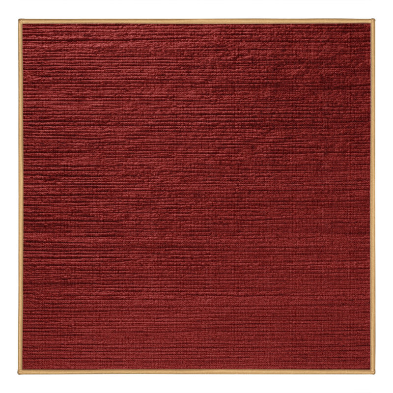 Tapis brun uni lavable à la machine, Carré 4 pi