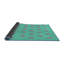 Tissé à la machine en laine et polyester vert/rose Tapis décoratif-1649672152
