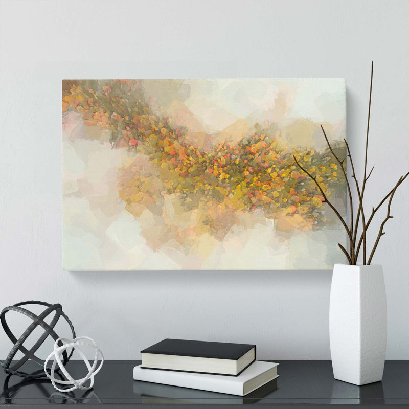Mist Over The Forest In Abstract - Wrapped Canvas Print, 50cm H x 76cm W x 3cm D