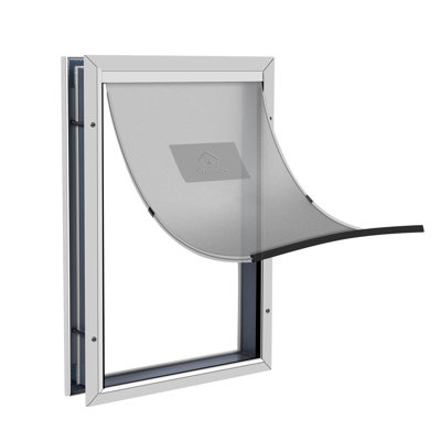 16.9'' W x 25.9'' H Aluminum Door Mounted Pet Door