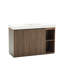 Meuble-lavabo autoportant en noyer Winston GALAN 48F-104921178-104921173