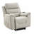 Marsha Light Gray Silicone Synthetic Leather Power Motion Recliner With Lift, Heating & Massage Chair