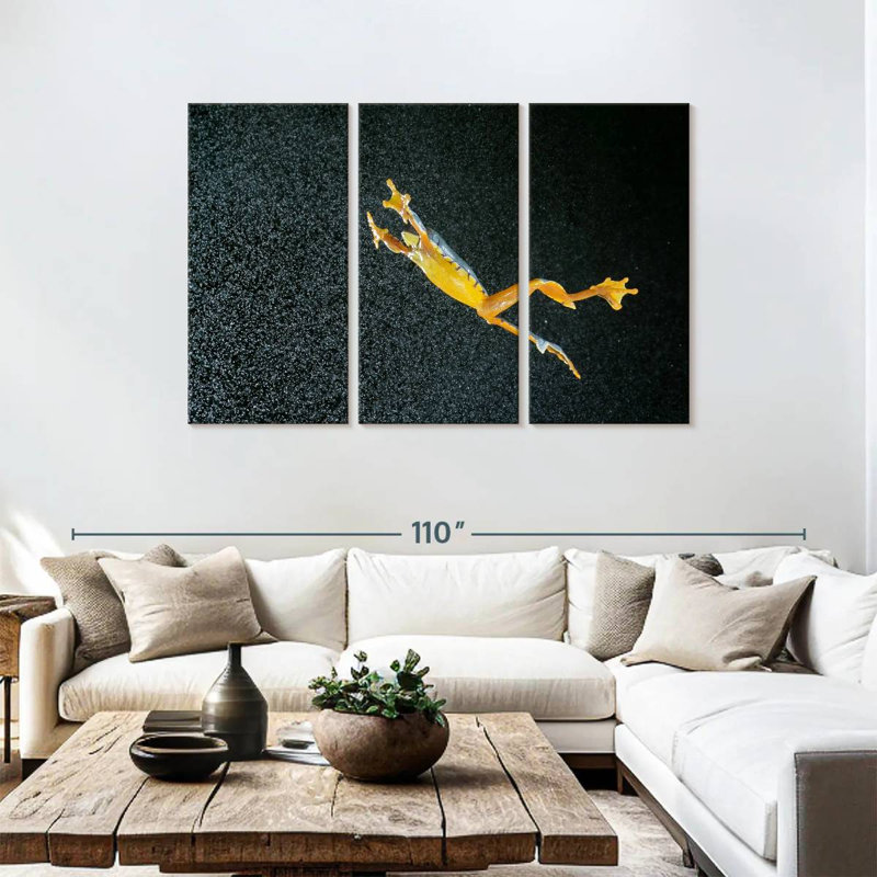 Leaping Leaf Frog, 48" H x 74" W