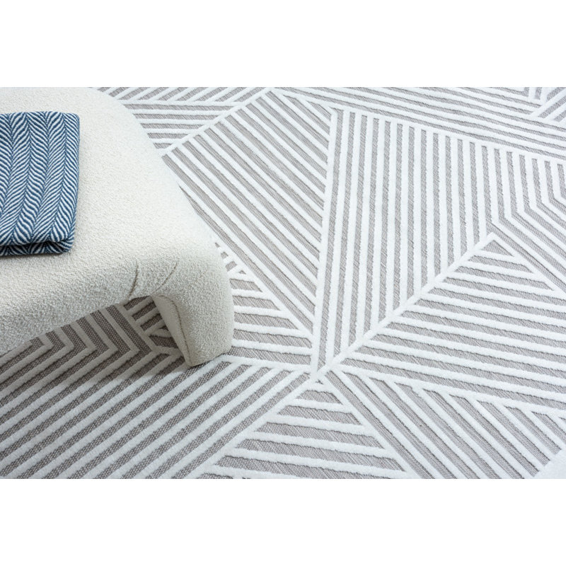 Brocha Geometric Indoor / Outdoor Area Rug, Rectangle 80 x 150cm