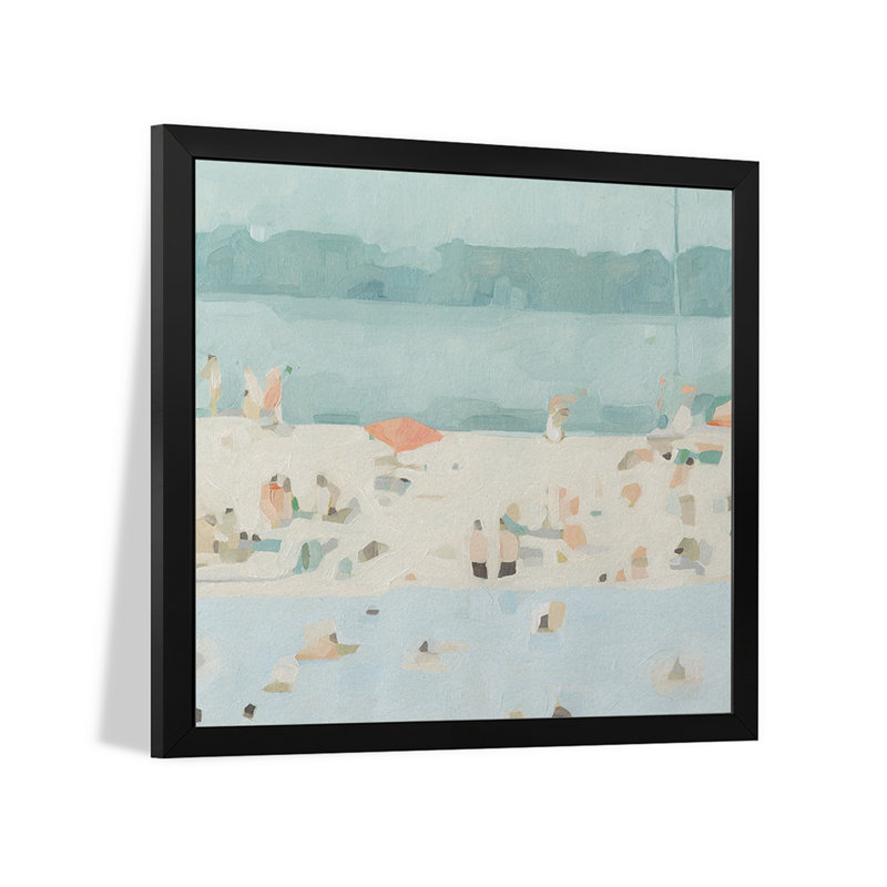 «Sea Glass Sandbar II», affiche encadrée par Emma Scarvey, H 16 po x l 16 po