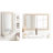 Sherita Metallic Rectangle Bathroom Wall Mirror-755098454-755098453