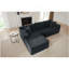 Canapé modulaire en L avec siège profond, sans assemblage requis, canapé-lit modulaire pour salon, chambre à coucher, appartement, gris foncé-1879056567