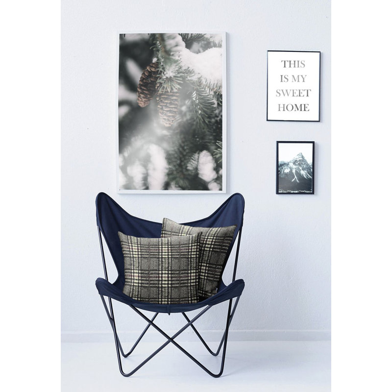 Winterwelt Grey Square Cushion, 45cm H x 45cm W, Polyester