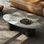 Table de salon ovale en marbre-105624259