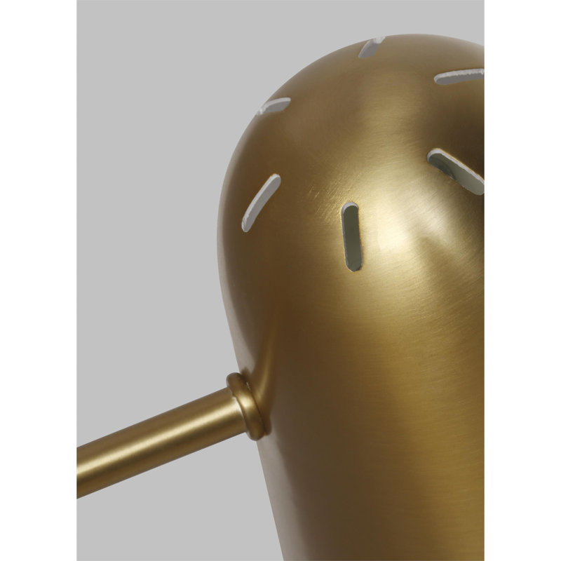 Lampe pivotante à 1 lumière Tedder, Bronze brillant