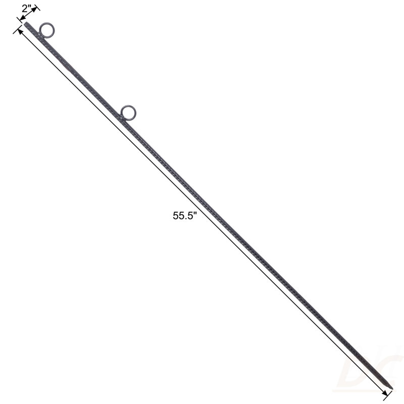 Piquet d'armature avec boucle 4Pcs Grip Rebar 5 / 8X 55,5 pouces Durable en acier Tente Auvent pour tente