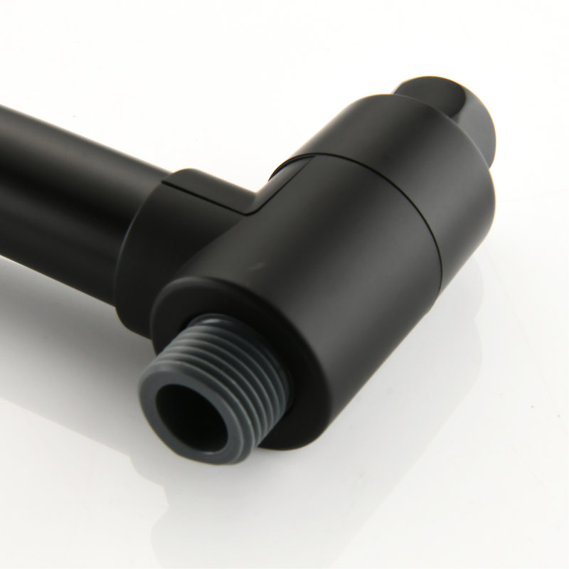 Douche à barre coulissante en acier inoxydable, deux têtes à 7 réglages, noir mat, débit de 1,8 gallon par minute, système de douche en mode brouillard hydratant avec perceuse en acier, jet de pluie / massage