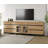 Modern TV Stand For Tvs Up To 100 Inch, 3 In 1 TV Console With Glass Doors And 7 Drawers, Media Console With Adjustable Shelf For Living Room, Bedroom-1507490426