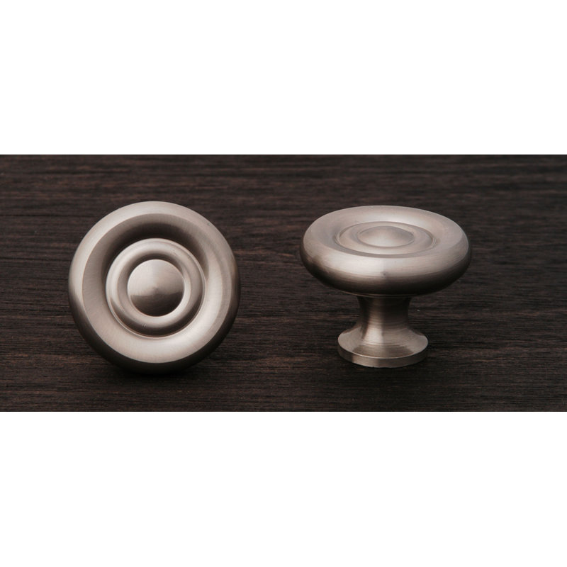 Poignée champignon géorgienne unie CK Series, Nickel satiné, Diamètre du bouton 1,25 po