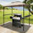 8 Ft W x 5 Ft D Steel Grill Gazebo-59733133