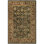 Tapis oriental en laine touffeté à la main à motif oriental olive foncé / rouge Alg