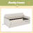 Twin Size Upholstery Daybed With Trundle And USB Charging Design,Trundle Can Be Flat Or Erected-148876932