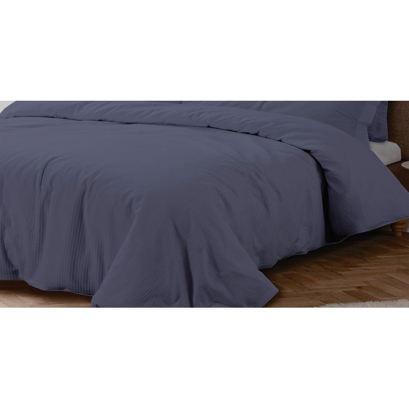 Estherlene Satin Solid Colour Duvet Cover Set with Pillowcases, Grey, Single Duvet Cover + 1 Oxford Pillowcase